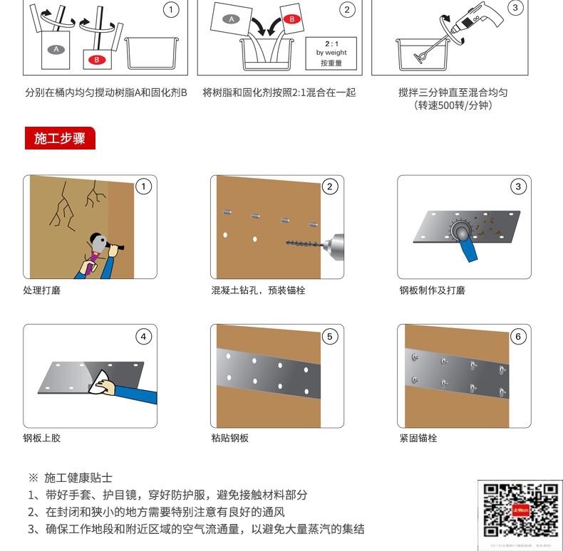 包钢淄川粘钢加固施工过程